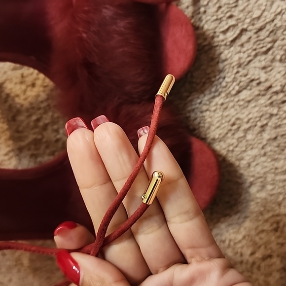 🎄🎄NWOT MICHAEL MICHAEL KORS OPEN TOE FUR HEELS - Picture 7 of 9